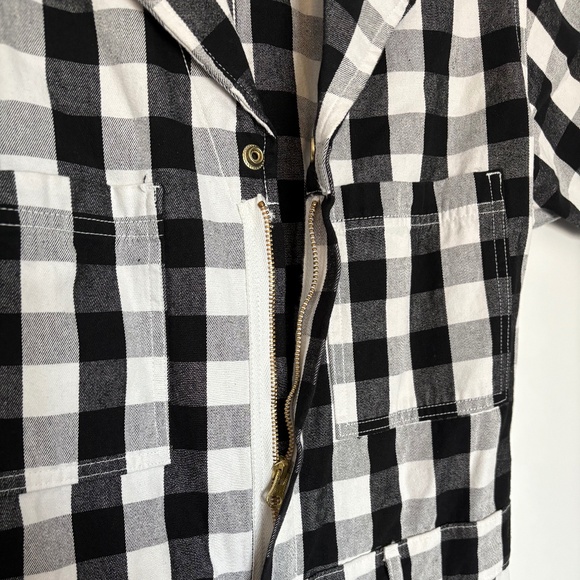 Big Bud Press Romper Jumpsuit - Black Gingham - Picture 3 of 4